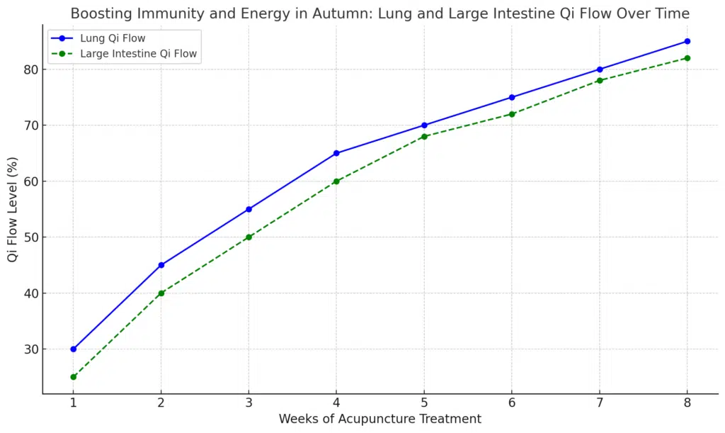 Boosting Immunity and Energy in Autumn: Lung and Large Intestine Qi Flow Over Time