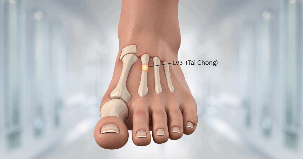 What is the LV3 (Tai Chong) Acupuncture Point