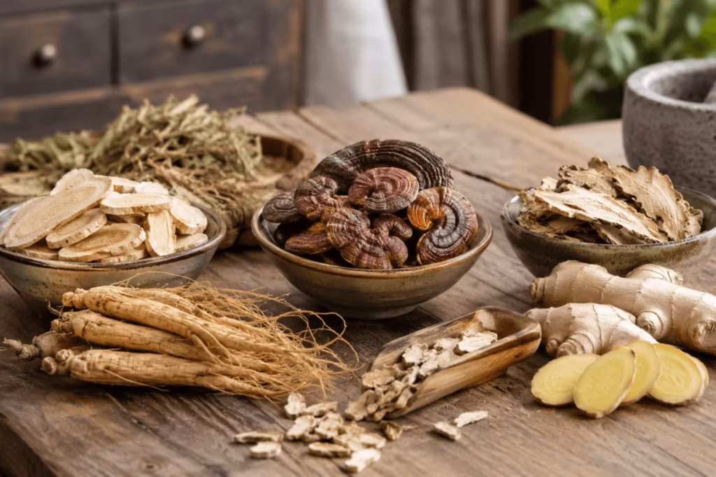TCM herbs used to support patients during and after cancer treatment and recovery